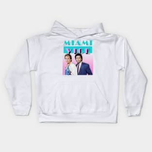 Miami Vice  - 80s Tribute Art Logo Design Kids Hoodie